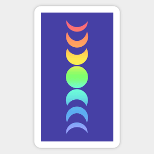 Moon Phases Pride (Gay) Sticker